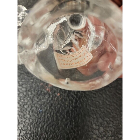 Christmas Holiday Crystal Clear Angel/Wreaths Napkin Rings Celebrations Set Of 4 - Picture 3 of 3